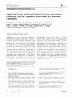 Research paper thumbnail of Significant Change in Marine Plankton Structure and Carbon Production After the Addition of River Water in a Mesocosm Experiment