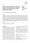 Research paper thumbnail of Record of two Late-Holocene tsunamis along the north Peruvian coast and their relation to archaeological sites of the Chicama River valley