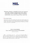 Research paper thumbnail of Mutations urbaines et inégalités d'accès aux ressources de la ville : quelques enseignements d'une collecte biographique sur les mobilités à Bogotá (Colombie)