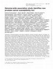 Research paper thumbnail of Genome-wide association study identifies new prostate cancer susceptibility loci