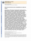 Research paper thumbnail of Newly discovered breast cancer susceptibility loci on 3p24 and 17q23.2