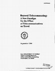 Research paper thumbnail of Beyond telecommuting: A new paradigm for the effect of telecommunications on travel