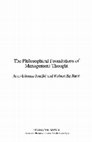 Research paper thumbnail of The Philosophical Foundations of Management Thought