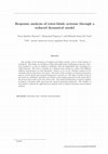 Research paper thumbnail of Response analysis of rotor-blade systems through a reduced dynamical model