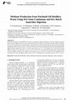 Research paper thumbnail of Methane Production from Patchouli Oil Distillery Waste Using Wet Semi-Continuous and Dry Batch Anaerobic Digestion