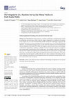 Research paper thumbnail of Development of a System for Cyclic Shear Tests on Full-Scale Walls