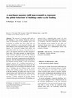 Research paper thumbnail of A non-linear masonry infill macro-model to represent the global behaviour of buildings under cyclic loading