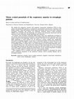 Research paper thumbnail of Motor evoked potentials of the respiratory muscles in tetraplegic patients