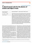 Research paper thumbnail of A shared neural code for the physics of actions and object events