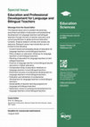 Research paper thumbnail of Call for paper: Special Issue "Education and Professional Development for Language and Bilingual Teachers"