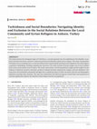 Research paper thumbnail of Turkishness and Social Boundaries: Navigating Identity and Exclusion in the Social Relations Between the Local Community and Syrian Refugees in Ankara, Turkey