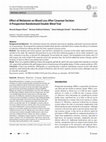 Research paper thumbnail of Effect of Melatonin on Blood Loss After Cesarean Section: A Prospective Randomized Double-Blind Trial