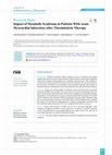 Research paper thumbnail of Impact of Metabolic Syndrome in Patients With Acute Myocardial Infarction After Thrombolytic Therapy