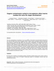 Research paper thumbnail of Organic contaminants sorbed to microplastics affect marine medaka fish early life stages development