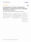 Research paper thumbnail of Corrigendum to: Pattern Recognition Receptors in Innate Immunity to Obligate Intracellular Bacteria