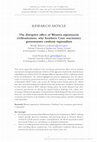 Research paper thumbnail of The disruptive effect of Western supremacist civilizationism: why Southern Cone reactionary governments confront regionalism