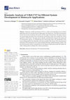 Research paper thumbnail of Kinematic Analysis of V-Belt CVT for Efficient System Development in Motorcycle Applications