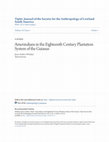 Research paper thumbnail of Amerindians in the Eighteenth Century Plantation System of the Guianas