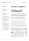 Research paper thumbnail of Development and validation of a prediction score for failure to casirivimab/imdevimab in hospitalized patients with COVID-19 pneumonia