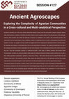 Research paper thumbnail of EAA Session 2025: Ancient Agroscapes. Exploring the Complexity of Agrarian Communities in a Cross-cultural and Multi-analytical Perspective