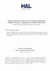 Research paper thumbnail of Minimal distance approach for studying multi-form MIMO precoders, application to finite-SNR DMT