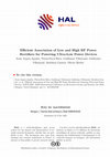 Research paper thumbnail of Efficient Association of Low and High RF Power Rectifiers for Powering Ultra-Low Power Devices