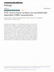 Research paper thumbnail of PLZF and its fusion proteins are pomalidomide-dependent CRBN neosubstrates