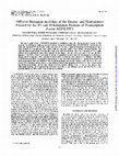 Research paper thumbnail of Different biological activities of the hetero- and homodimers formed by the 47- and 43-kilodalton proteins of transcription factor ATF/E4TF3