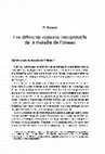 Research paper thumbnail of Les différents registres interprétatifs de la maladie de l'oiseau