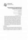 Research paper thumbnail of Enhancing teachers' ICT capacity for the 21st century learning environment: Three cases of teacher education in Korea