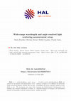 Research paper thumbnail of Wide-range wavelength and angle resolved light scattering measurement setup