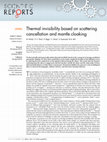 Research paper thumbnail of Thermal invisibility based on scattering cancellation and mantle cloaking