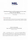 Research paper thumbnail of Transformed Fourier and Fick equations for the control of heat and mass diffusion