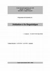 Research paper thumbnail of Ecole Normale Supérieure de Sétif Niveau : 1 ère année TC Spécialité : Langue française