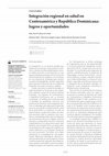 Research paper thumbnail of Integración regional en salud en Centroamérica y República Dominicana: logros y oportunidades