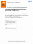 Research paper thumbnail of Laminar Microjet Diffusion Flame Response to Transverse Acoustic Excitation