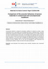 Research paper thumbnail of Comparison of the acoustic behaviour of porous materials in compressed and uncompressed conditions