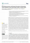 Research paper thumbnail of Field Measurements and Human Perception to Remediate Noise Pollution in the Urban Public Parks in Saudi Arabia