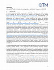 Research paper thumbnail of Informe GTM sobre la Práctica y la Investigación en Nutrición en Tiempos de la COVID-19