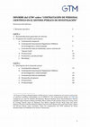 Research paper thumbnail of Informa del GTM sobre Contratación de personal científico en el Sistema Público de Investigación