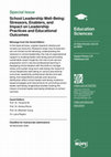 Research paper thumbnail of Call for paper: Special Issue "School Leadership Well-Being: Stressors, Enablers, and Impact on Leadership Practices and Educational Outcomes"