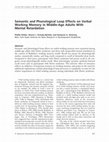 Research paper thumbnail of Semantic and Phonological Loop Effects on Verbal Working Memory in Middle-Age Adults With Mental Retardation