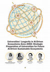 Research paper thumbnail of Universities’ Longevity in AI-Driven  Ecosystems Anno 2060: Strategic Preparation of Universities for Future  AI-Driven Sustainable Ecosystems