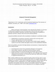 Research paper thumbnail of Integrated Watershed Management