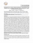 Research paper thumbnail of PERFORMANCE OF CLARIAS GARIEPINUS (BURCHELL, 1822) FINGERLINGS FED GRADED LEVELS OF BAMBARA GROUNDNUT (VIGNA SUBTERRANEA L.) MEAL AS SUBSTITUTION FOR FISHMEAL