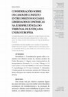 Research paper thumbnail of Considerações sobre os casos de conflito entre direitos sociais e liberdades econômicas na jurisprudência do Tribunal de Justiça da União Europeia