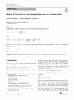 Research paper thumbnail of Radius of Convexity for Some Integral Operators on Function Spaces