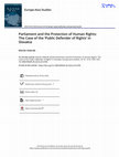 Research paper thumbnail of Parliament and the Protection of Human  Rights: The Case of the ‘Public Defender of  Rights’ in Slovakia