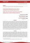 Research paper thumbnail of Critical analysis of High School curricular reforms:
implications for the teaching of Natural Sciences