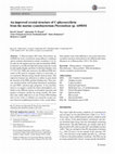 Research paper thumbnail of An improved crystal structure of C-phycoerythrin from the marine cyanobacterium Phormidium sp. A09DM